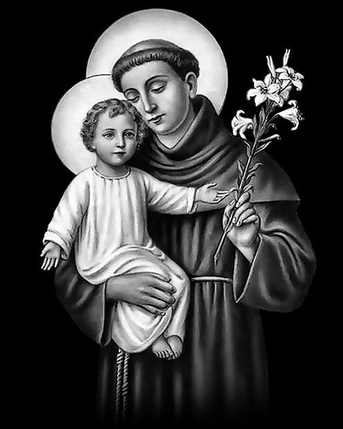 St Anthony of Padua for laser etching