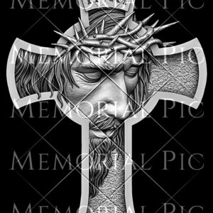 Jesus Cross for laser etching