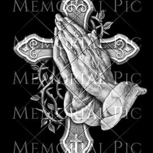 Praying hands - Cross