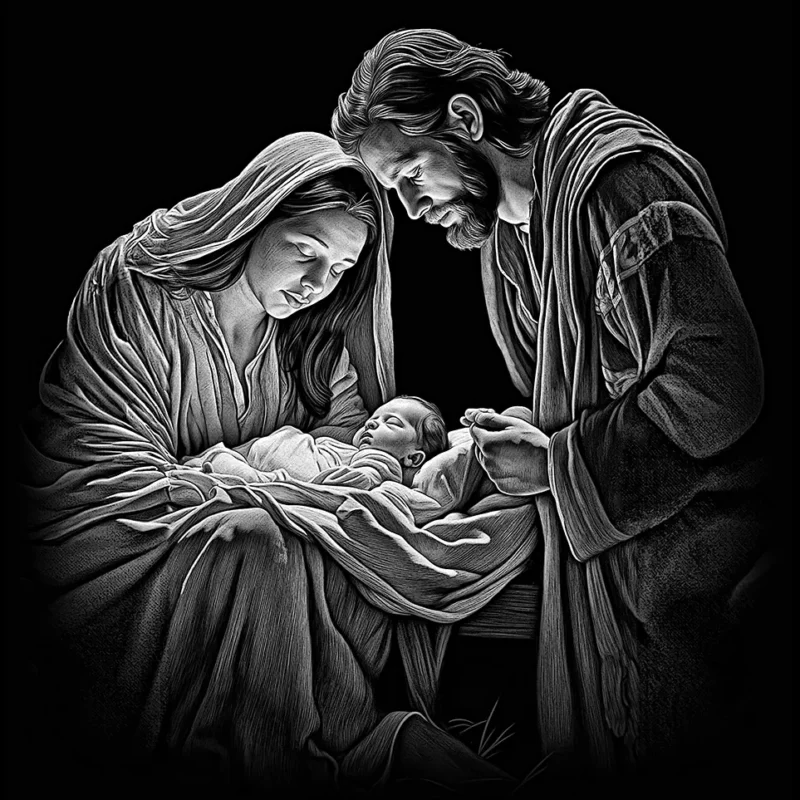 Christ is born laser etching file